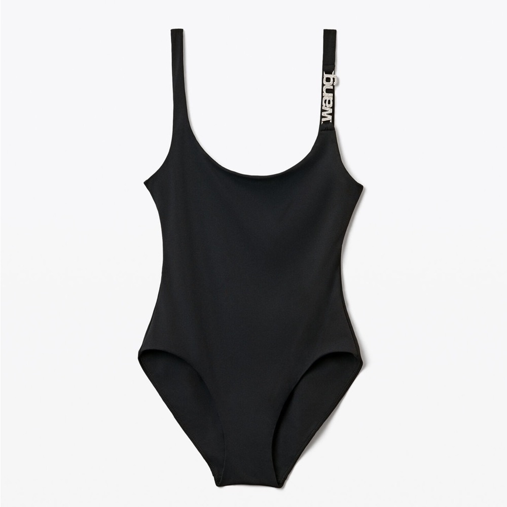 Alexander Wang crystal charm low back bodysuit